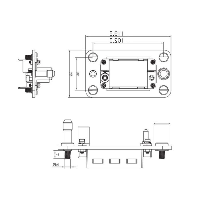 Gas/electric quick change module, ADAPTS 4 standard modules, H16B-M4-F, 09140161001