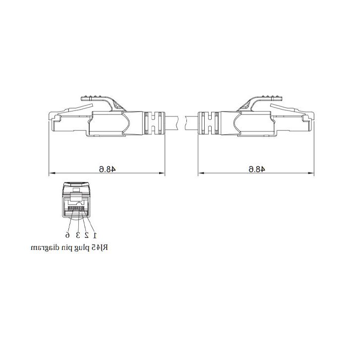 rj - 45公/ rj - 45公-双端预铸PUR屏蔽软线，EtherCat网线-绿色护套- 0C3041-XXX